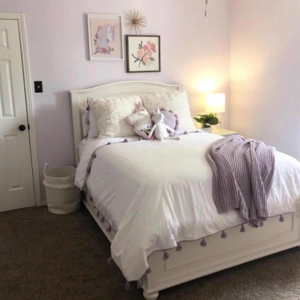 Pottery Barn Teen‎ Tassel Duvet Cover Twin Purple
